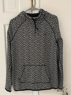 Nike Black & White Speckle Therma-Fit Hoodie